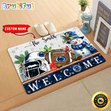 NCAA Penn State Nittany Lions Doormat Welcome Christmas Custom Name Football Doormat