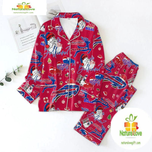 NFL Buffalo Bills Do You Billieve For Football Team Winter Satin Pajamas Set Gift for Fans, Bills Pajamas Set