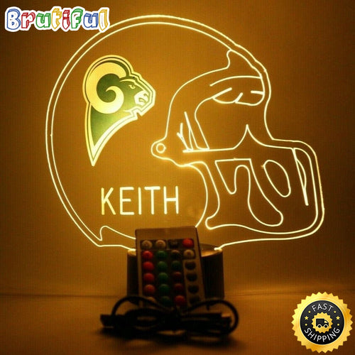 NFL Los Angeles Rams LA Night Light Up Football LED Light