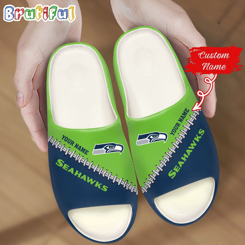 NFL Seattle Seahawks Slippers Football Comfortable Slippers