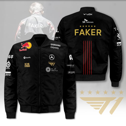 T1 x Faker 2025 3D Bomber Jacket – NGHIAVT5573