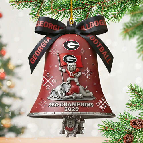 Georgia Bulldogs Football 2025 Custom Shape 2-sided Acrylic Ornament โ NGHIAVT5946