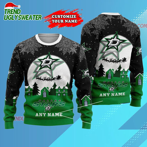 NHL Dallas Stars Hockey New Design Litmited Christmas Ugly Sweater