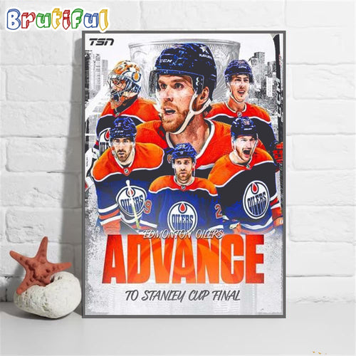 NHL Edmonton Oilers Have Advanced To The 2024 Stanley Cup Finals Wall Art Poster Canvas