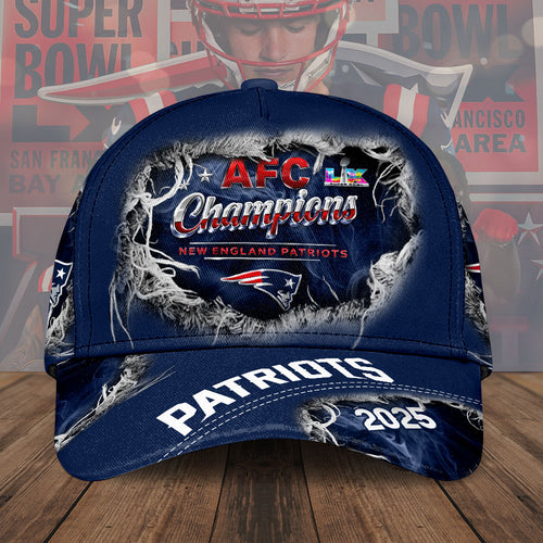 New England Patriots 2025 AFC Champions Classic Cap – TMTHU3457