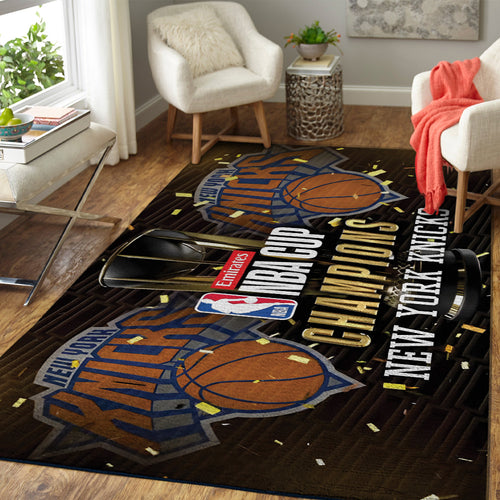 New York Knicks 2025 NBA Champions Rectangular Rug – TANTN19467