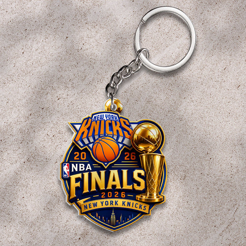 New York Knicks 2026 NBA Finals Champions Custom Shape 2-sided Keychain – HOATT19896