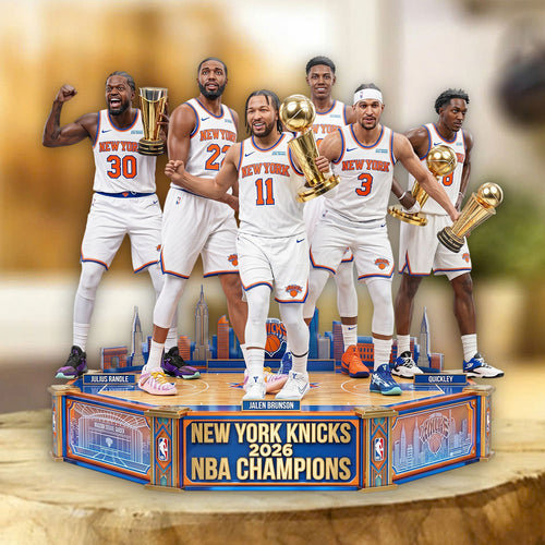 New York Knicks NBA Champions 2026 Custom Shape Acrylic Plaque – TMTHU6990