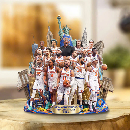 New York Knicks NBA Champions 2026 Custom Shape Acrylic Plaque – TMTHU7000