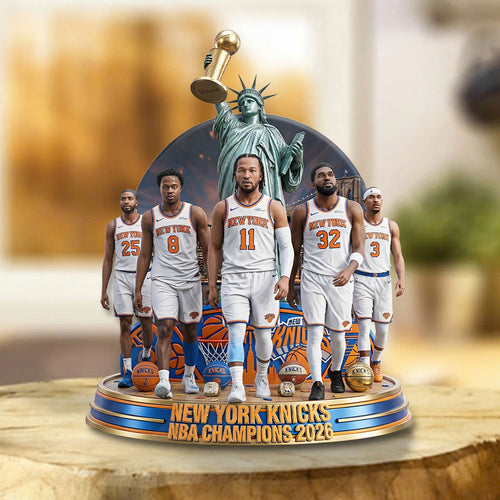 New York Knicks NBA Champions 2026 Custom Shape Acrylic Plaque – TMTHU7056