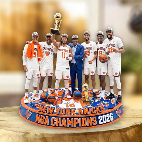 New York Knicks NBA Champions 2026 Custom Shape Acrylic Plaque – TMTHU7479