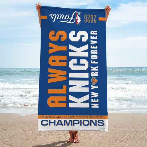 New York Knicks NBA Eastern Conference Champions 2026 Rectangle Beach Towel – TANTN23182