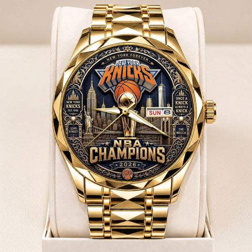 New York Knicks NBA Finals Champions 2026 Alloy Luxury Quartz Watch - TANTN24140