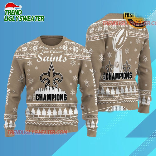 Nfl New Orleans Saints Limited Edition 2025 Custom Ugly Christmas Sweater