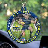 North Queensland Cowboys Custom Shape 2-sided Acrylic Car Ornament – HOATT13376