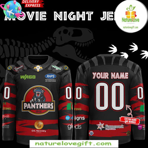 Nottingham Panthers Jersey Movie Night Limited Edition Hockey