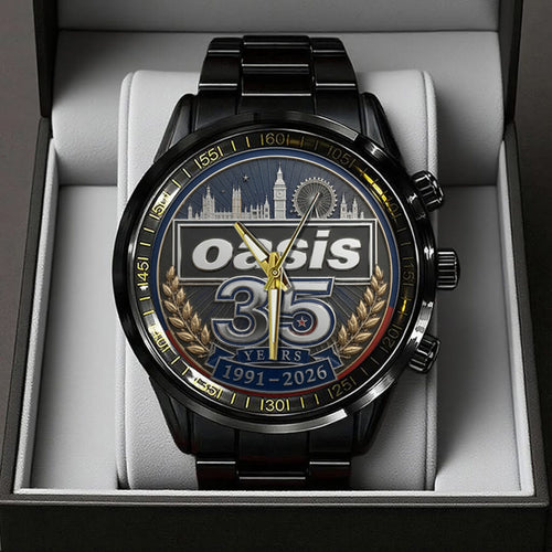 Oasis 35th Anniversary Black Stainless Steel Watch - TANTN24649