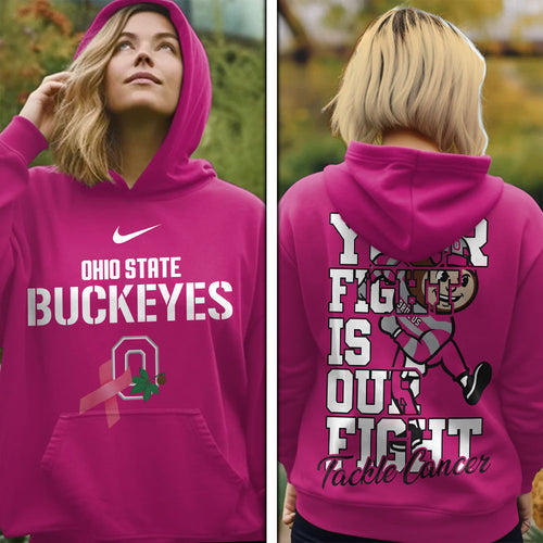 Ohio State Buckeyes Football x Breast Cancer Awareness 3D Apparel – MAITM12765