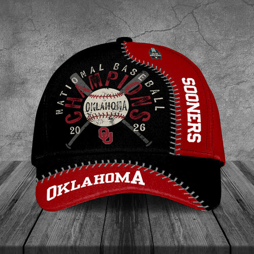 Oklahoma Sooners 2026 NCAA Baseball Men's College World Series Champions Classic Cap – TANTN23864