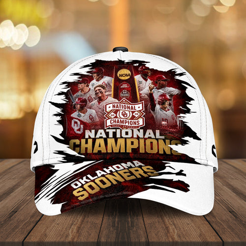 Oklahoma Sooners 2026 NCAA Baseball Men's College World Series Champions Classic Cap – GNE7283