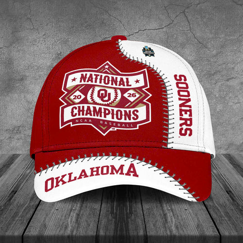 Oklahoma Sooners 2026 NCAA Baseball Men's College World Series Champions Classic Cap – TANTN23861