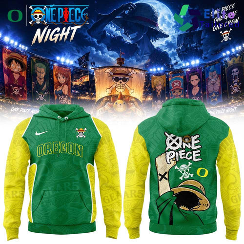 Oregon Ducks x One Piece Night 2026 Pullover Hoodie