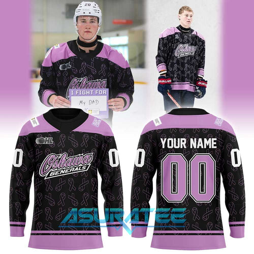 Oshawa Generals Fight Cancer 2026 Special Hockey Jersey
