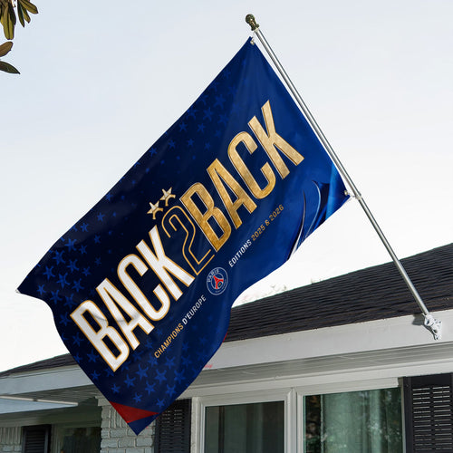 Paris Saint-Germain 25/26 Champions League Champions 3D Double-side House Flag – GNE6744