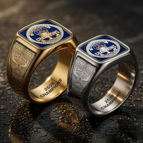 Paris Saint-Germain Champions of Europe 25/26 3D Engraved Ring – TMTHU6755