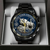 Penn State Nittany Lions Football 170th Anniversary 2025 Black Stainless Steel Watch – TANTN16149