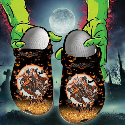 Personalized Hocus Pocus Halloween Crocs