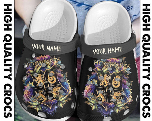 Personalized The 4 Houses Of Hogwarts Mascot Logo Crocs