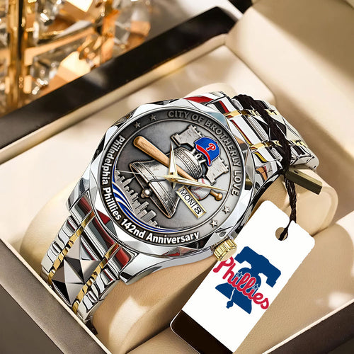 Philadelphia Phillies 142nd Anniversary Alloy Luxury Quartz Watch – TANTN18482