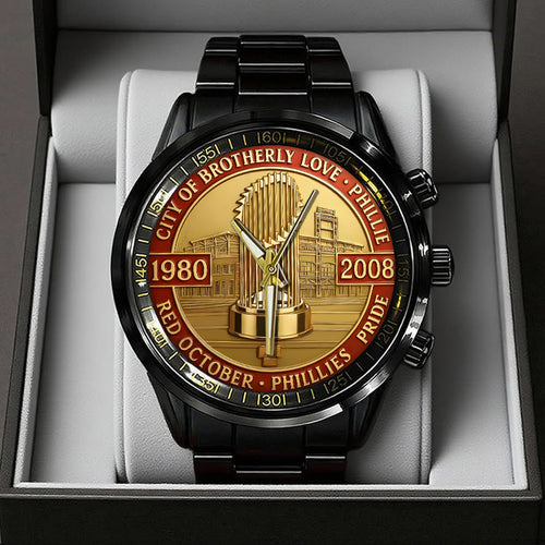Philadelphia Phillies Black Stainless Steel Watch – TANTN16087