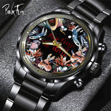 Pink Floy Black Stainless Steel Watch – HOATT 5385