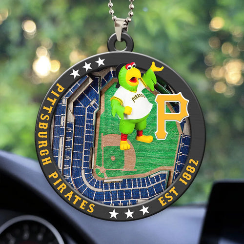 Pittsburgh Pirates Custom shape 2-sided Acrylic Car Ornament – HOATT13053