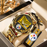 Pittsburgh Steelers 2025 Alloy Luxury Quartz Watch – TANTN15652