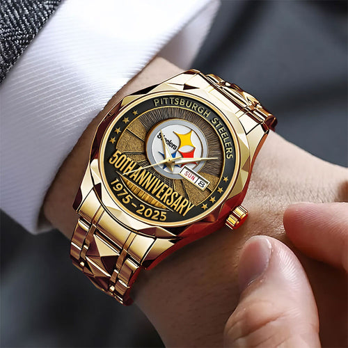 Pittsburgh Steelers 2025 Alloy Luxury Quartz Watch – TANTN15653