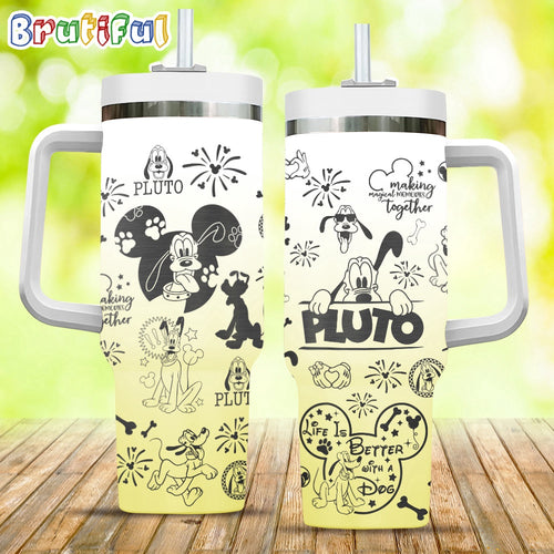 Pluto Dog Life Is Better With A Dog Stanley Tumbler 40oz, Disney Stanley Tumbler
