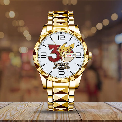 Pokemon 30th Anniversary Alloy Luxury Quartz Watch – GNE4836