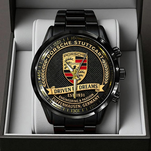 Porsche Stuttgart Black Stainless Steel Watch – TANTN20824