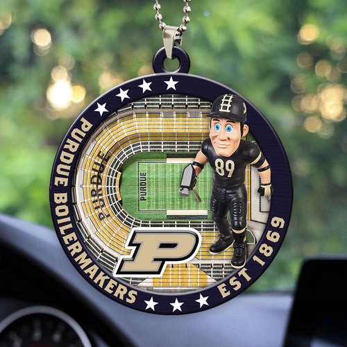Purdue Boilermakers Football Custom shape 2-sided Acrylic Car Ornament – HOATT13118