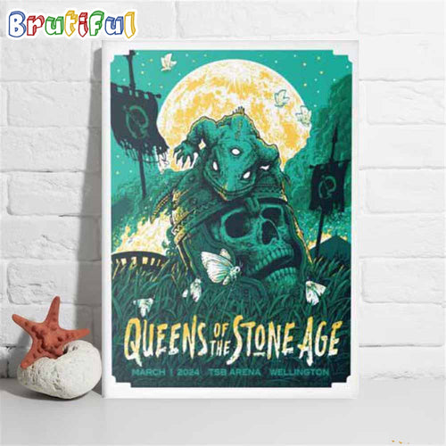 Queens Of The Stone Age TSB Arena Wellngton March 1 2024 Poster Canvas