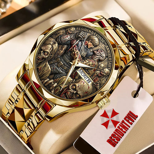 Resident Evil 30th Anniversary Alloy Luxury Quartz Watch – TMTHU4544