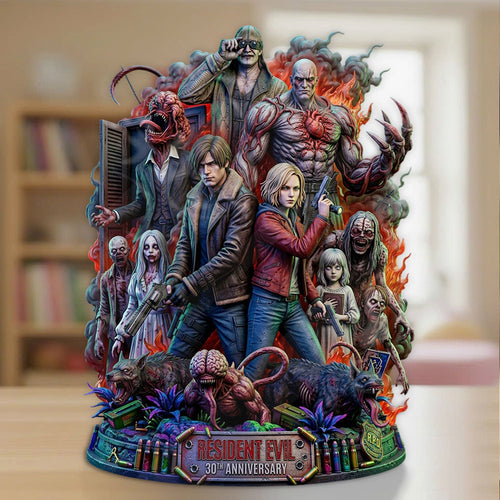 Resident Evil 30th Anniversary Custom Shape Acrylic Plaque – TMTHU4937