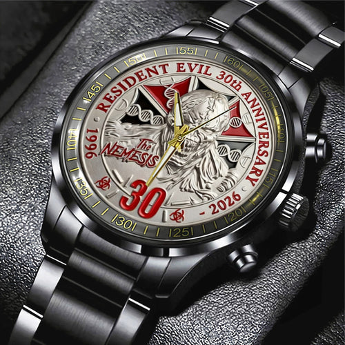 Resident Evil Requiem Black Stainless Steel Watch – TANTN21914