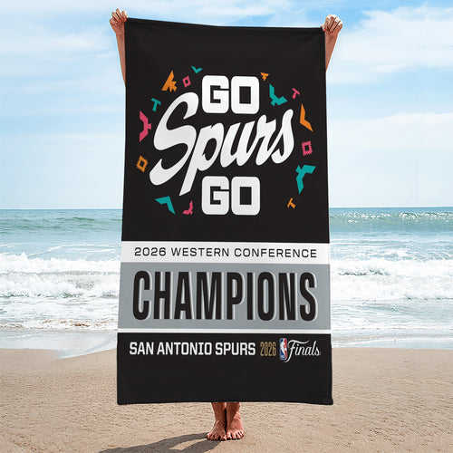 San Antonio Spurs NBA Western Conference Champions 2026 Rectangle Beach Towel – TANTN23353