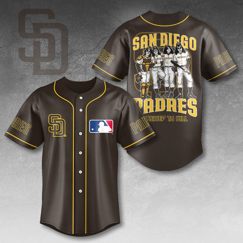 San Diego Padres x KISS Baseball Jersey – HOATT13421