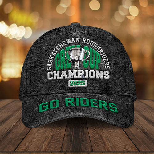 Saskatchewan Roughriders 2025 Grey Cup Champions Classic Cap – HOATT14865