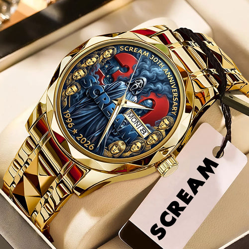 Scream 30th Anniversary Alloy Luxury Quartz Watch – TMTHU3859